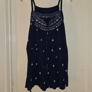 Torrid Navy Embroidered Camisole